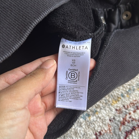 Athleta teddy fleece pullover black size xs - Picture 7 of 10